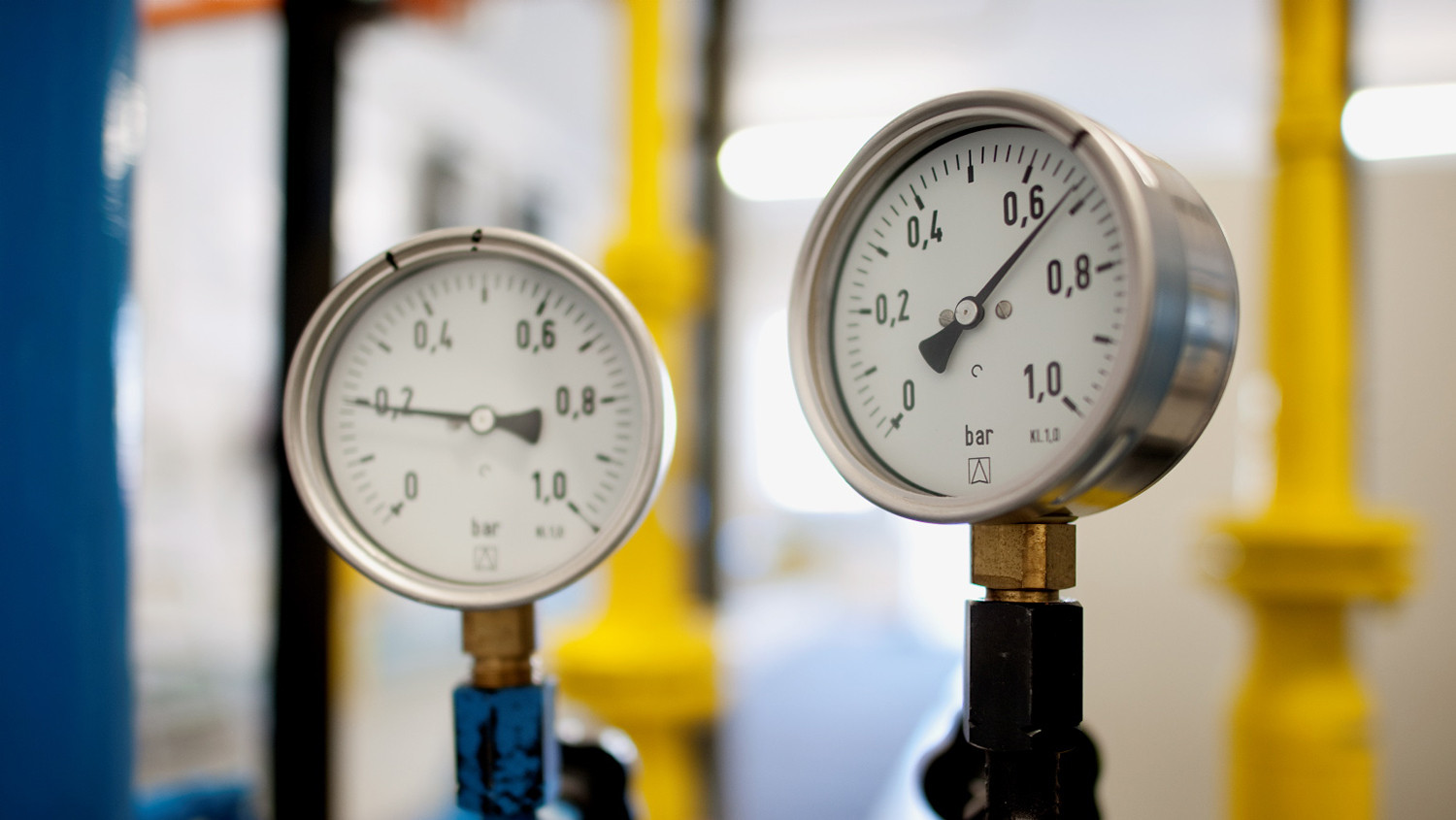 Druckanzeige Gas.
